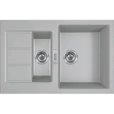 Кухонна гранітна мийка Franke Sirius 2.0 S2D 651-78 Тектонайт Сірий