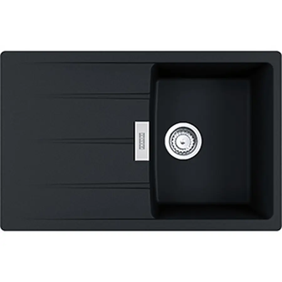 Кухонная гранитная мойка Centro CNG 611-78 фрагранит Оникс