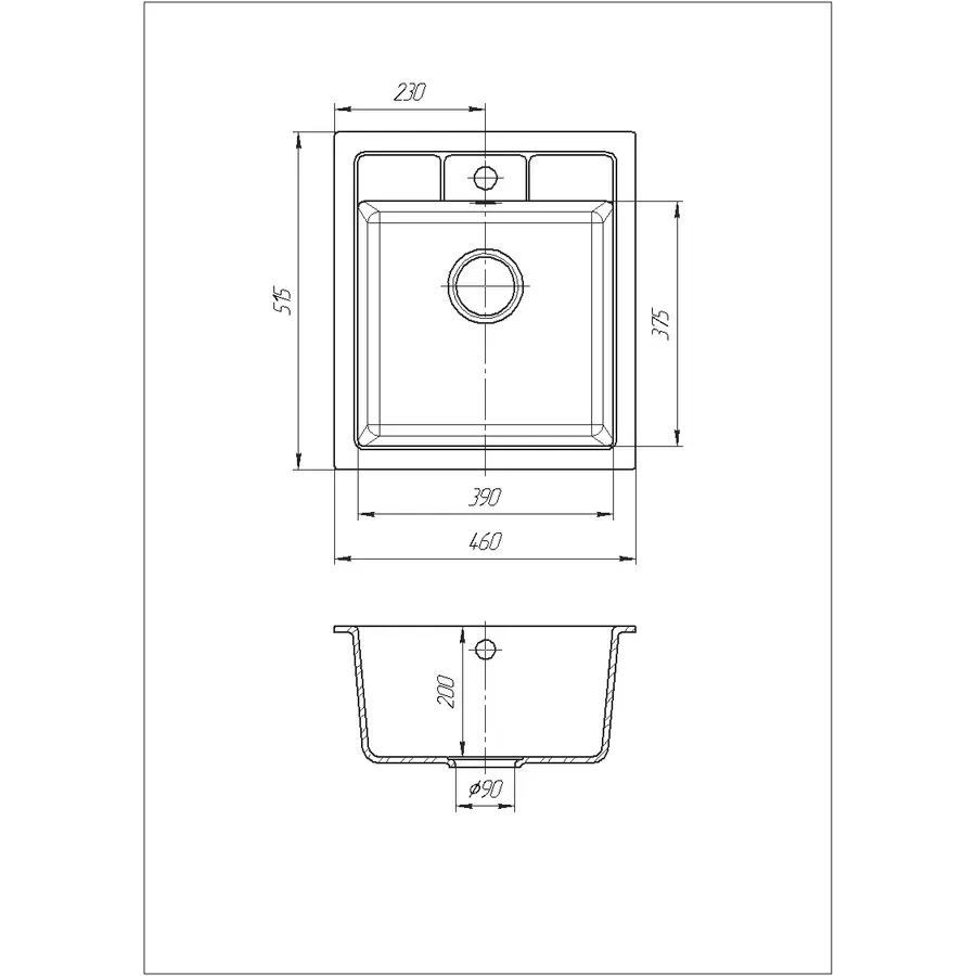 Кухонна мийка Galati Adiere Maro (801)