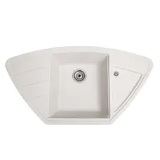 Гранитная мойка Galaţi Jorum 98B Biela (101) 98 * 50 белая угловая