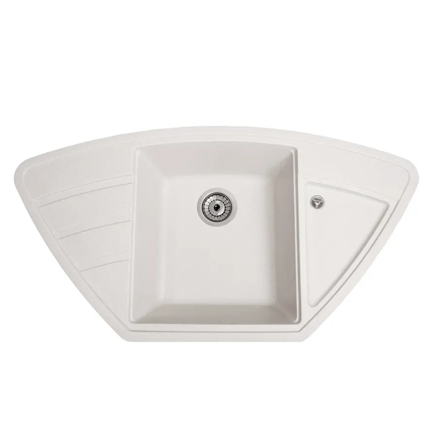 Гранитная мойка Galaţi Jorum 98B Biela (101) 98 * 50 белая угловая