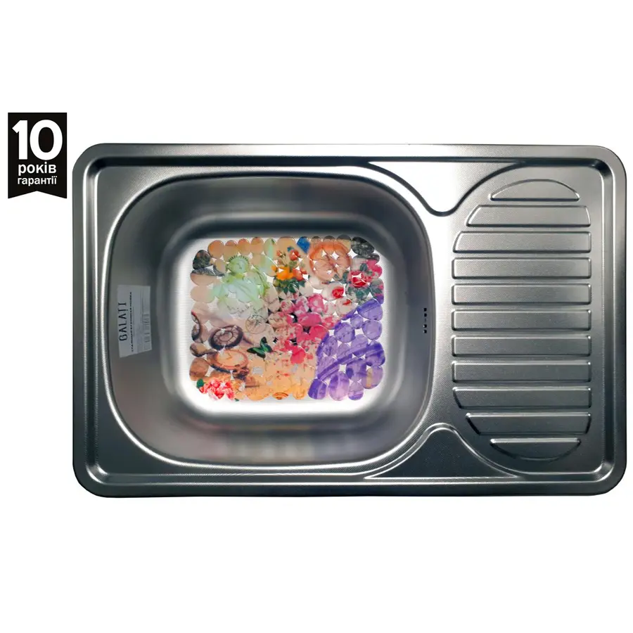 Кухонна мийка сталева Galaţi Mirela Textură 6642 декор