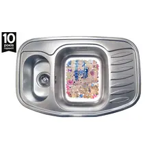 Двойная кухонная мойка Galaţi Rampă 1.5 C Satin 7851