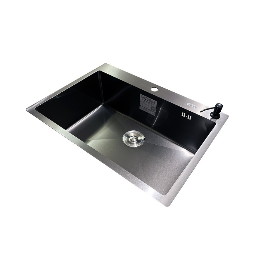 Кухонна мийка Romzha Arta U-650S Max BL