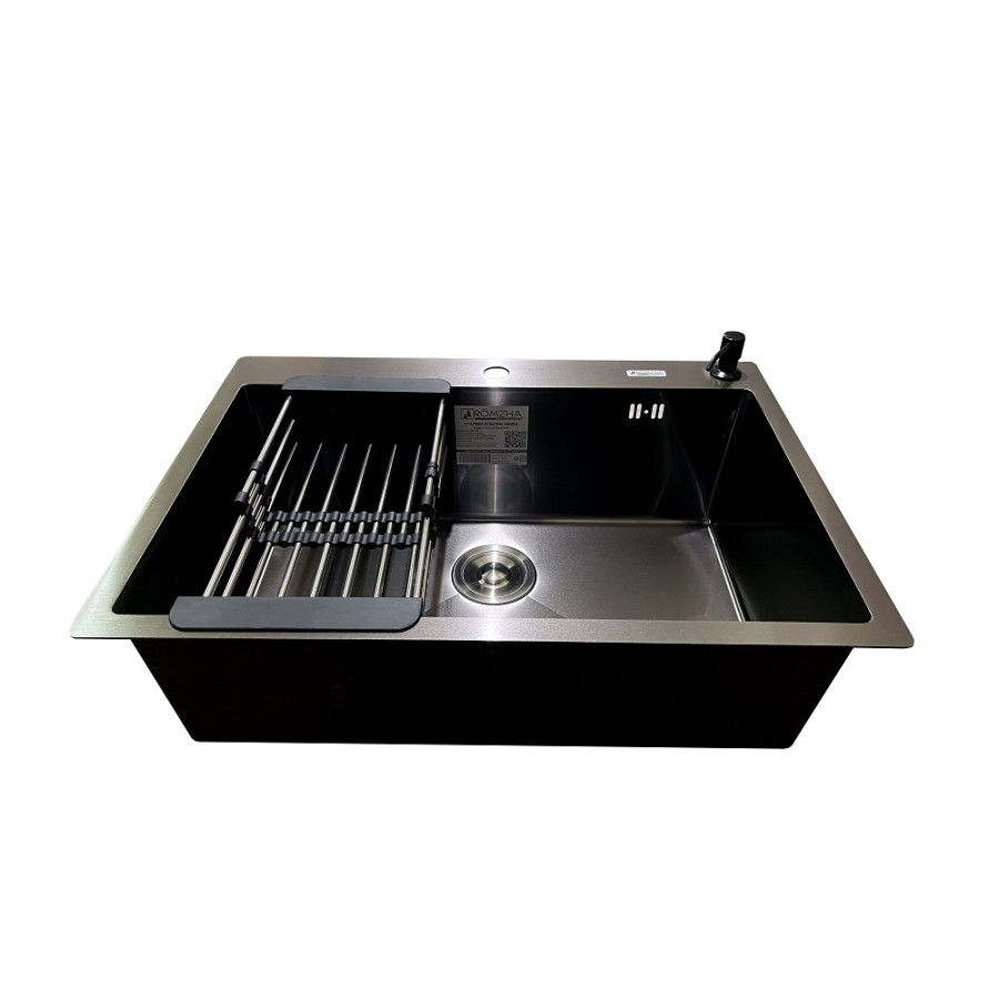 Кухонна мийка Romzha Arta U-650S Max BL