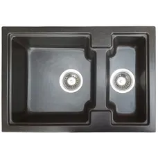 Кухонна мийка Galati Patrat 62D Antracit (902)