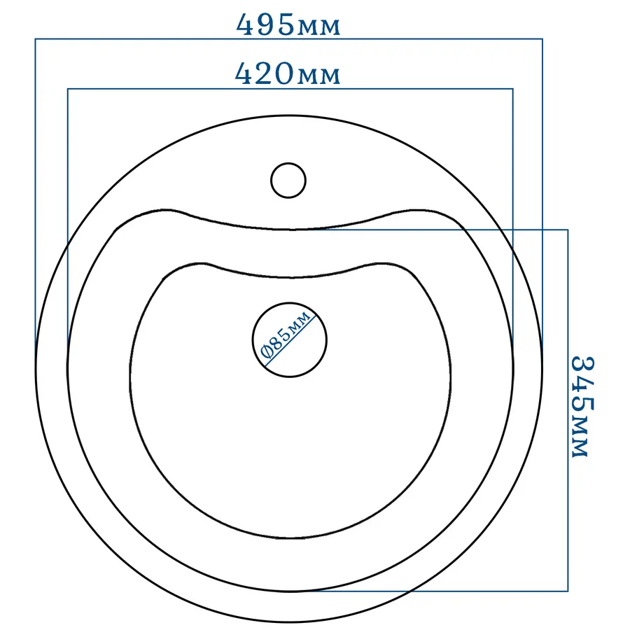 Кухонна мийка Galati Rasa Antracit (902)