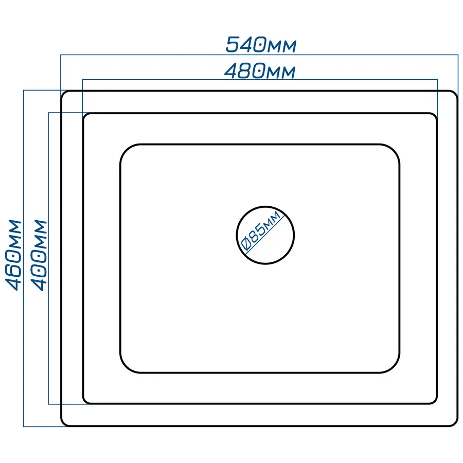 Кухонна мийка Galati Mira U-540 Antracit (902)