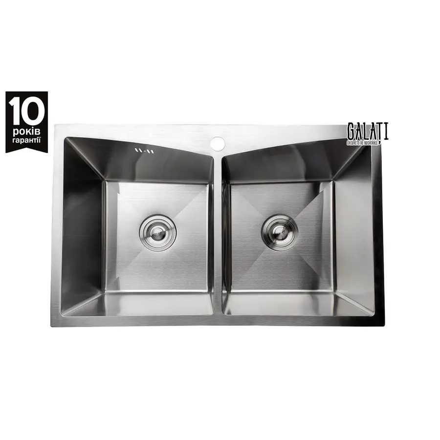 Подвійна кухонна мийка Galaţi Arta U-730D 7848