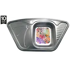 Кухонна мийка з нержавіючої сталі Galaţi Meduză Nova Textură 9550 декор