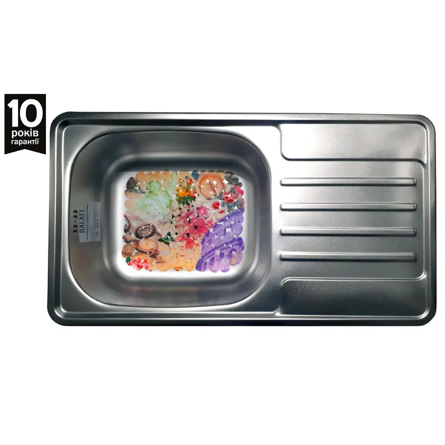 Кухонна мийка з нержавіючої сталі Galati Milana Satin