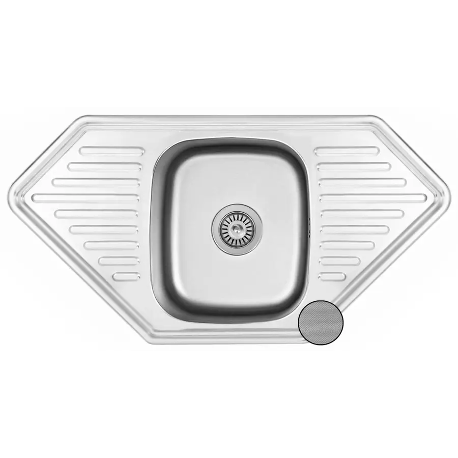 Кухонная мойка из нержавеющей стали Galaţi Meduză Textură 9550