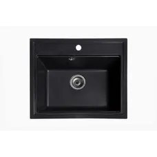 Кухонная гранитная мойка Galati Patrat Antracit (901)