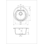 Кухонна мийка Galati Klasicky Seda (602)
