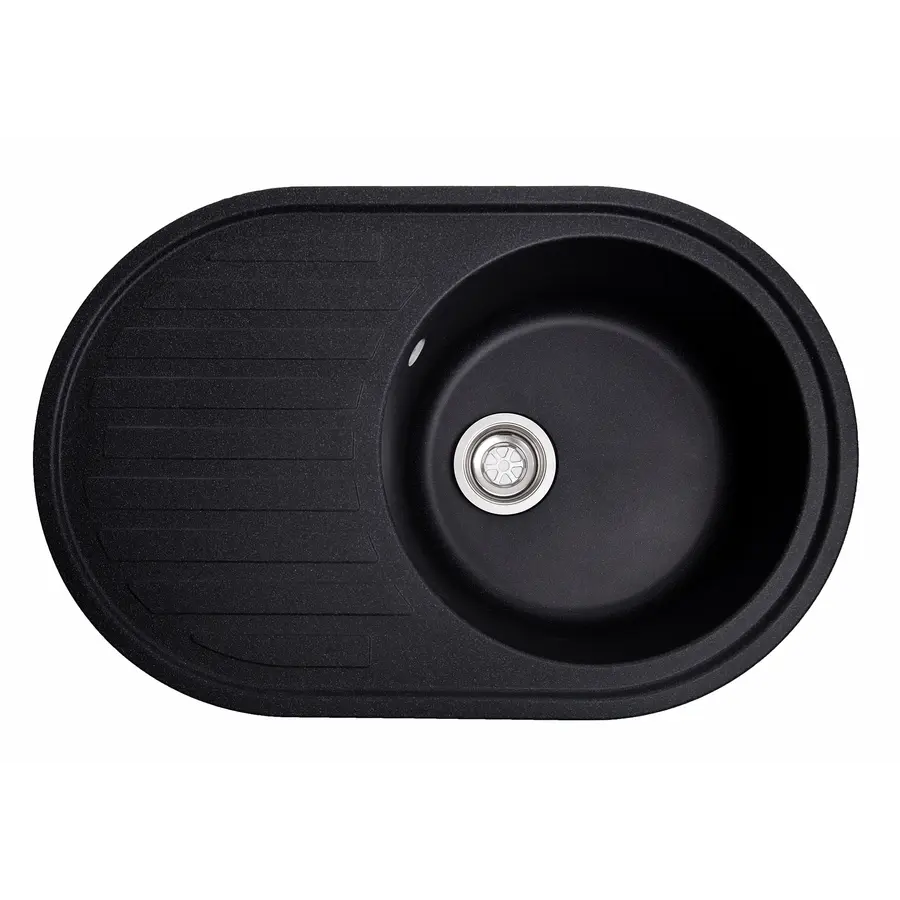 Гранітна мийка Galaţi Elegancia Grafit (201) 77*50