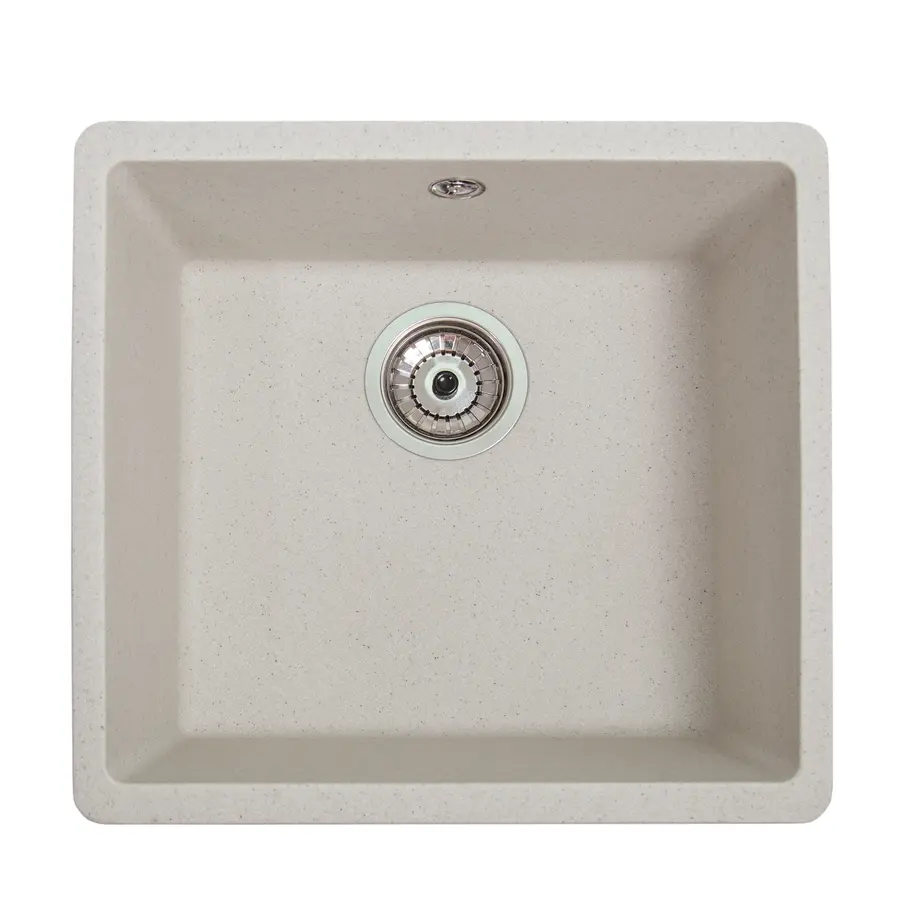 Гранітна мийка під стільницю Galaţi Mira U-400 Biela (401) 42*40