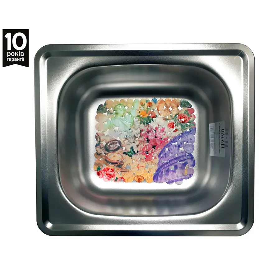 Кухонная мойка Galaţi Nicola Textură 5044 декорированная сталь