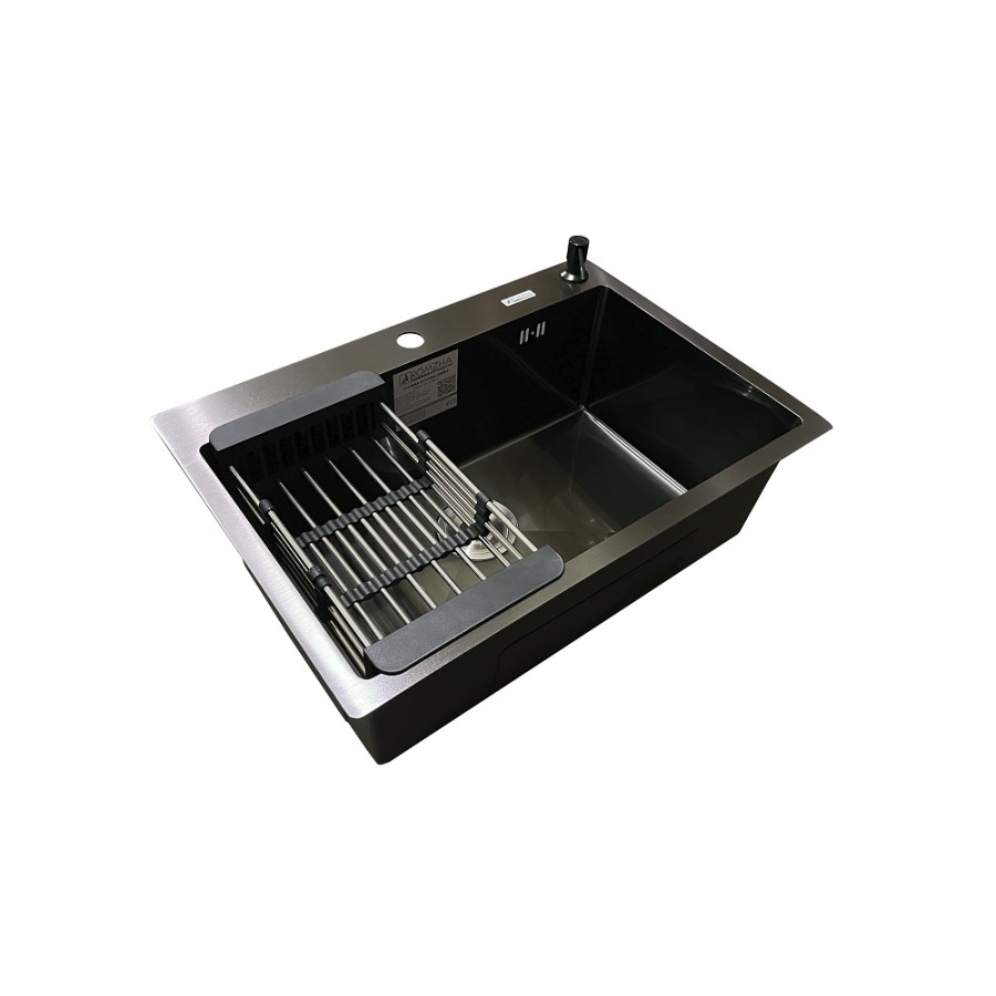 Кухонна мийка Romzha Arta U-600S BL