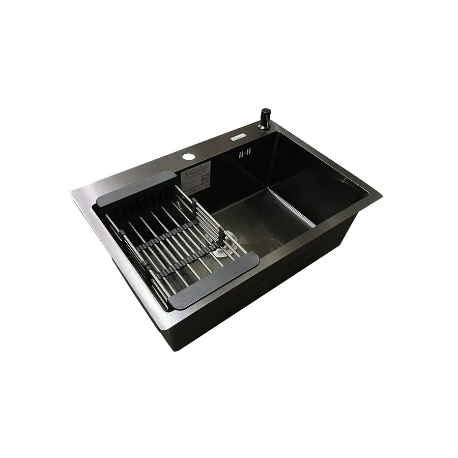 Кухонна мийка Romzha Arta U-600S BL