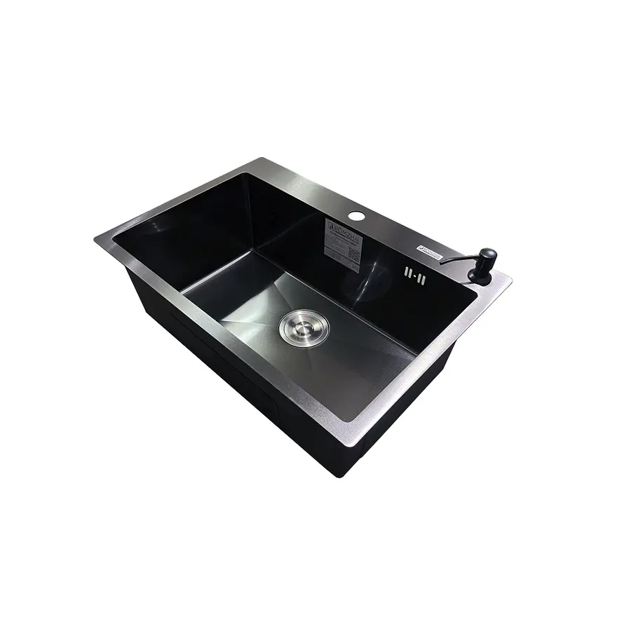 Кухонна мийка Romzha Arta U-600S BL