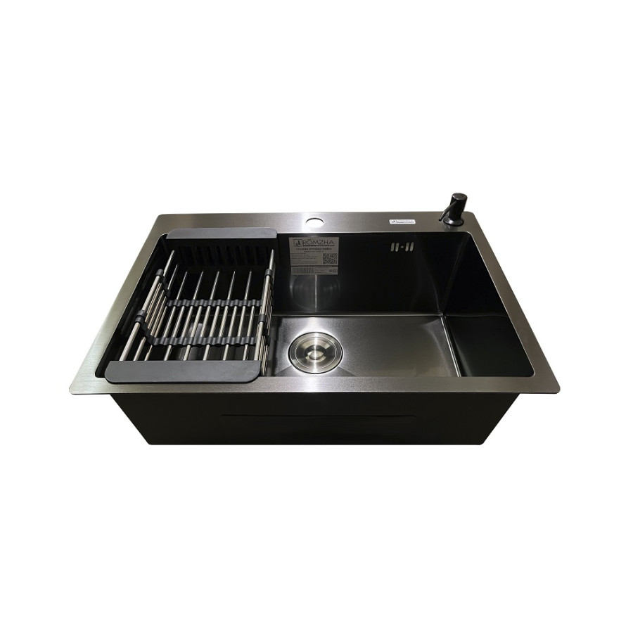 Кухонна мийка Romzha Arta U-600S BL
