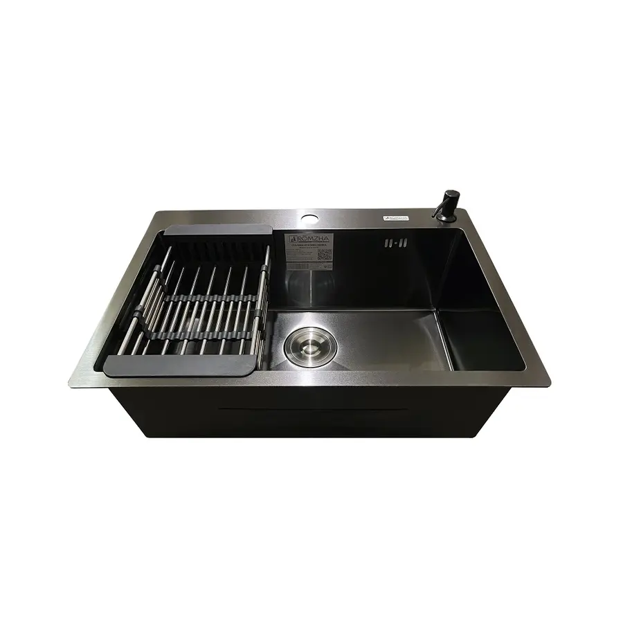 Кухонна мийка Romzha Arta U-600S BL