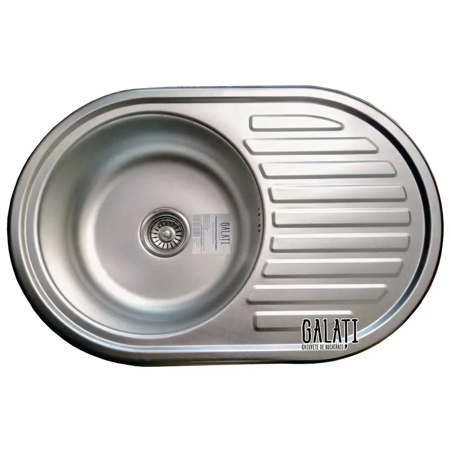 Кухонна мийка з нержавіючої сталі Galati Dana Textura декор