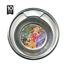 Кухонна мийка з нержавіючої сталі Galaţi (Eko) Sorin Satin 490 кругла