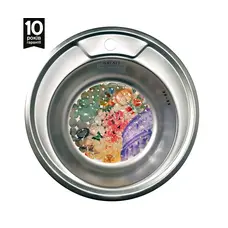 Кухонна мийка з нержавіючої сталі Galaţi (Eko) Sorin Satin 490 кругла