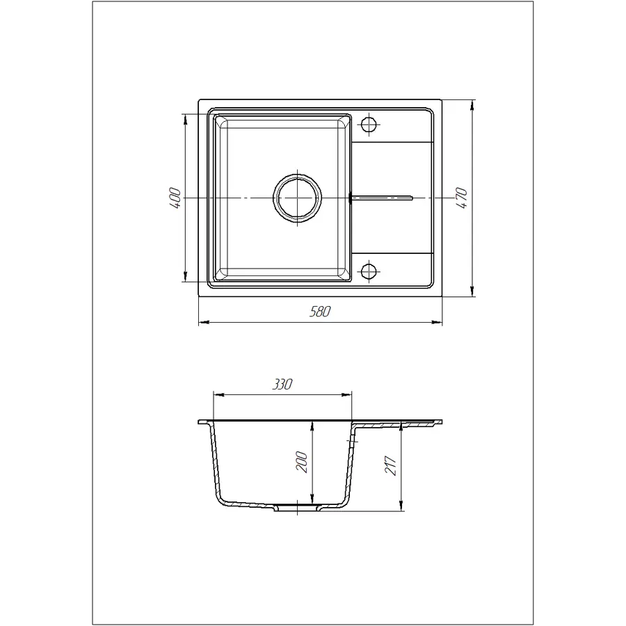 Кухонна мийка Galati Cerand Maro (801)