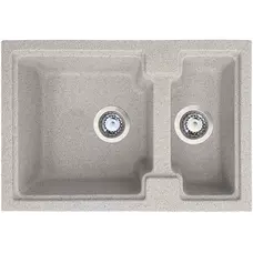 Кухонна мийка Galati Patrat 62D Gri (802)