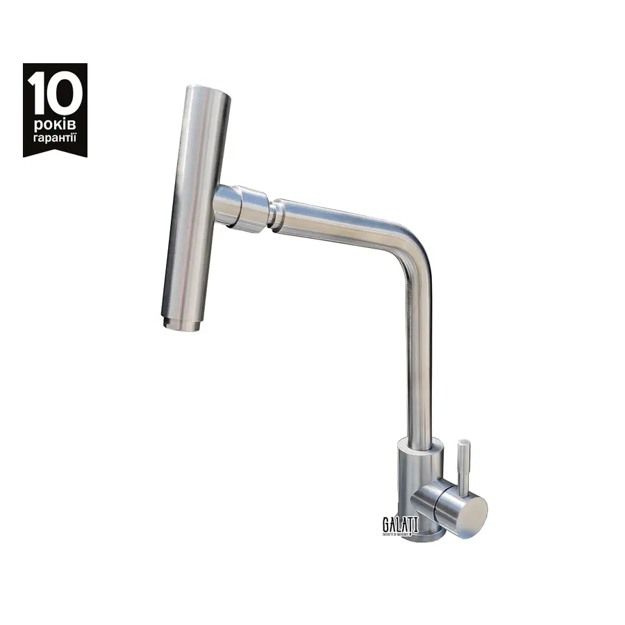 Кухонный смеситель стальной Galati Microscop
