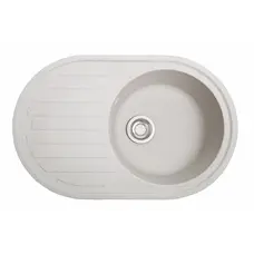 Кухонная гранитная мойка Galaţi Elegancia Biela (101) 77 * 50