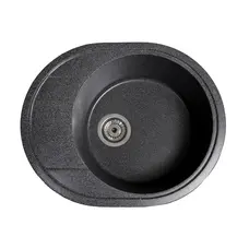 Кухонная гранитная мойка Galaţi Voce Grafit (201) 58 * 47 черная (графит)