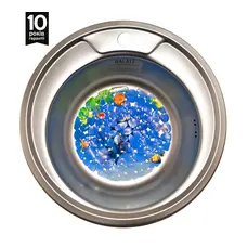 Кухонна мийка з нержавіючої сталі кругла Galaţi (Eko) Sorin Textură 490