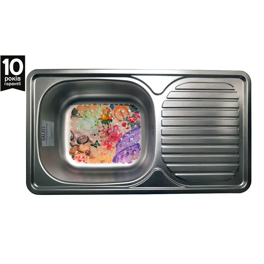 Кухонная мойка Galaţi Anka Textură 7642 декорированная стальная