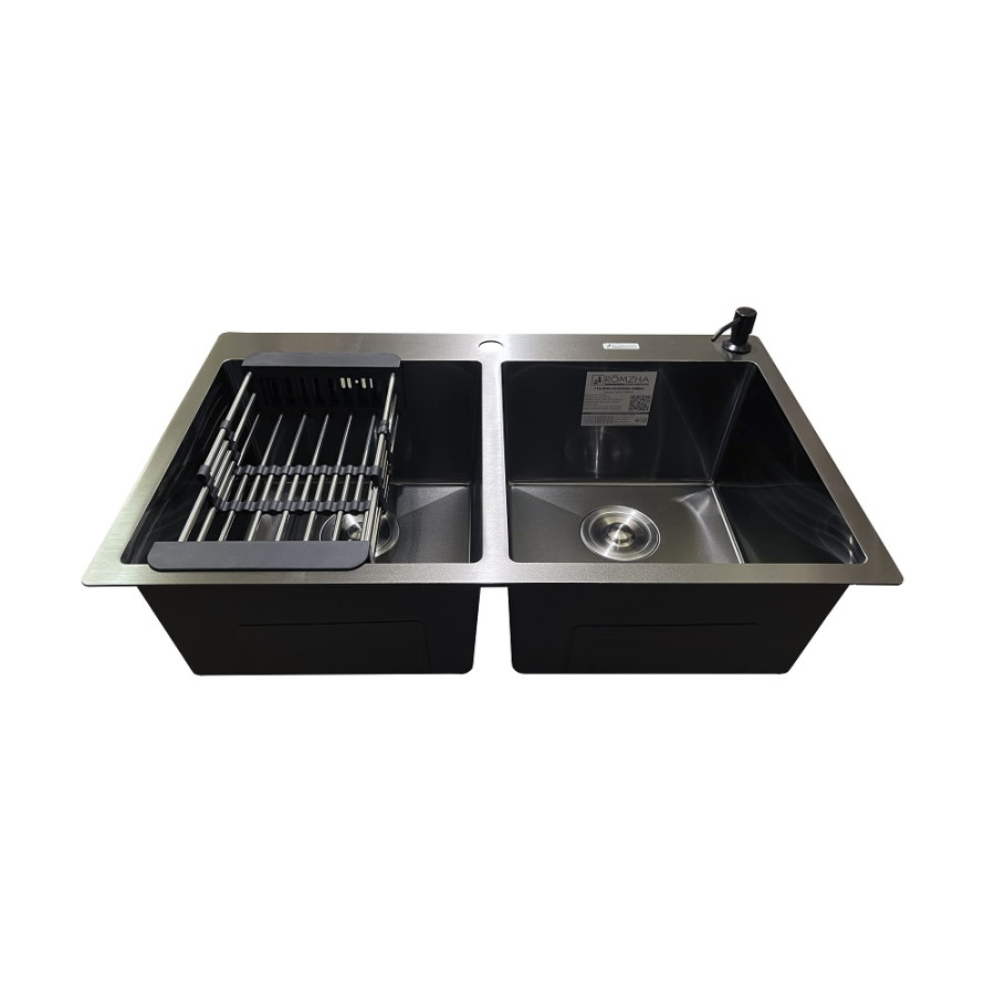 Кухонна мийка Romzha Arta U-730SD BL