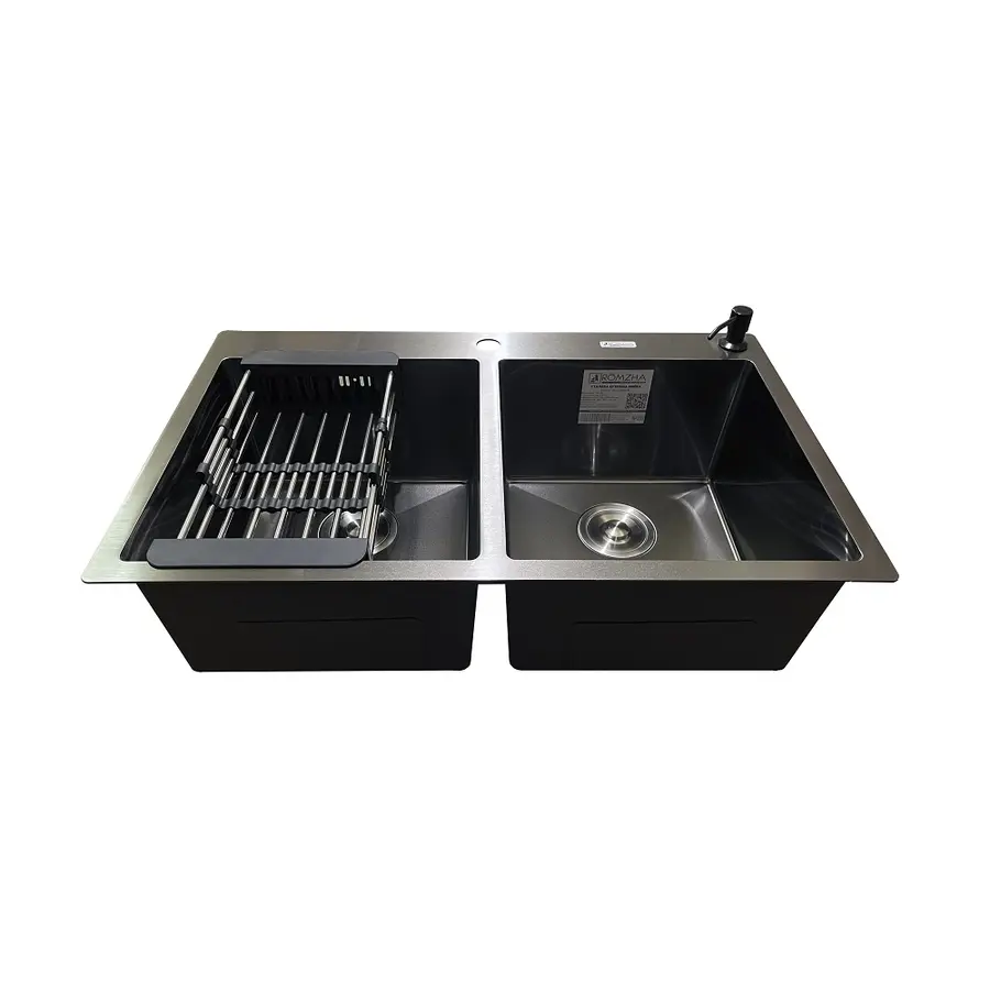 Кухонна мийка Romzha Arta U-730SD BL