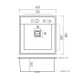 Кухонна мийка Romzha Arta Nova U-350 BL
