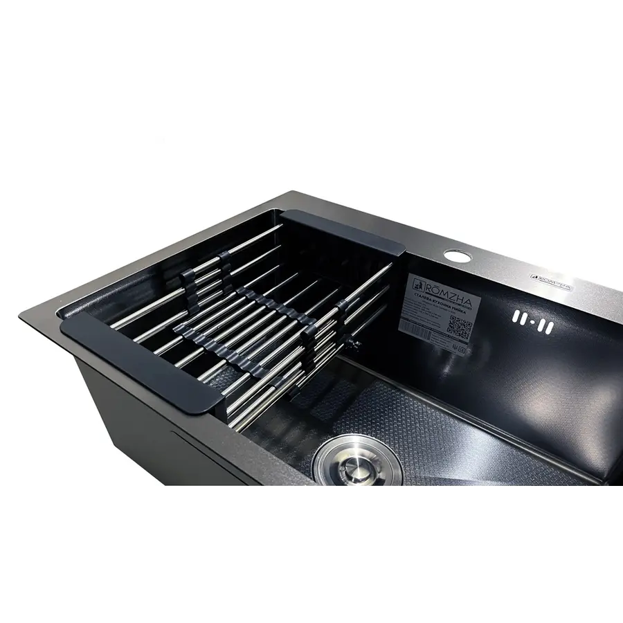 Кухонна мийка Romzha Arta Carbon U-550 Space Gray