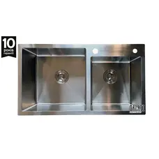 Кухонна мийка з нержавіючої сталі Galaţi Arta U-750D 8045 з двома чашами