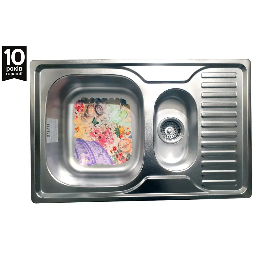 Мийка стальна кухонна Galaţi Petrika Satin 7850