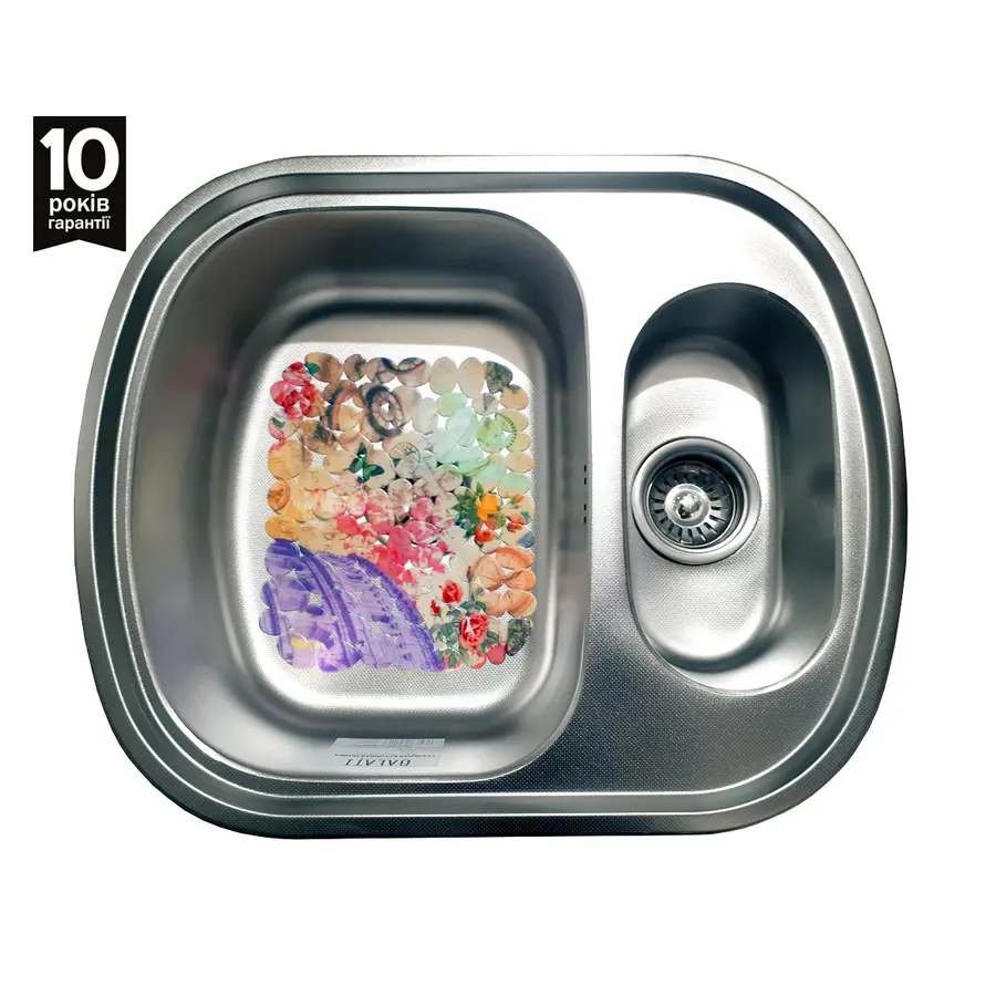 Кухонная мойка стальная Galati Vayorika 1.5 C Textură 6049