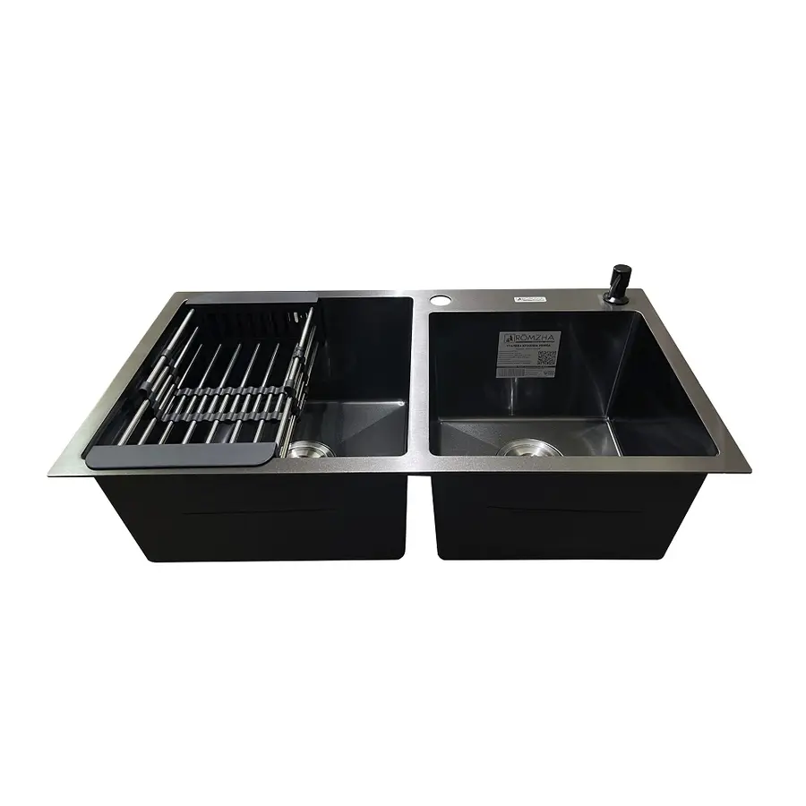 Кухонна мийка Romzha Arta U-730SDN BL
