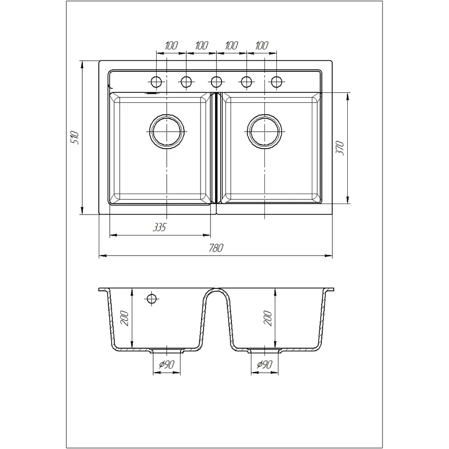 Кухонна мийка Galati Valuri 78-2D Avena (501)