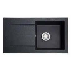 Гранитная мойка Galaţi Quadro Grafit (201) 78 * 44