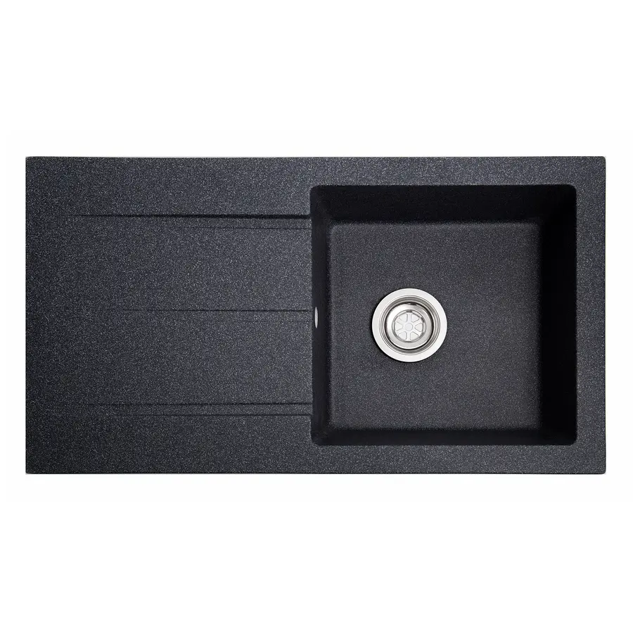 Гранітна мийка Galaţi Quadro Grafit (201) 78*44