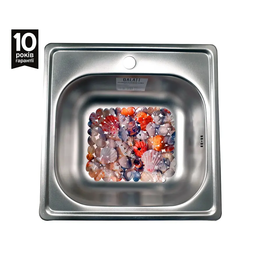 Кухонна мийка з нержавіючої сталі Galaţi (Eko) Fifika Satin 4848