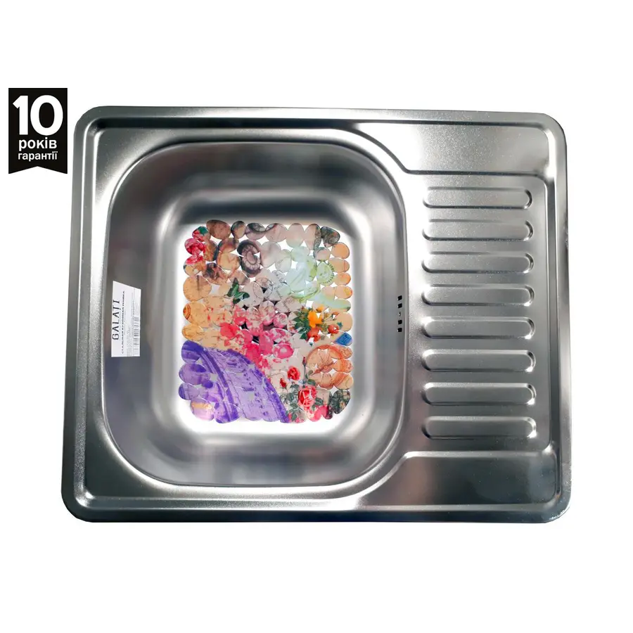 Кухонна мийка Galaţi Sims Satin 5848 сталева