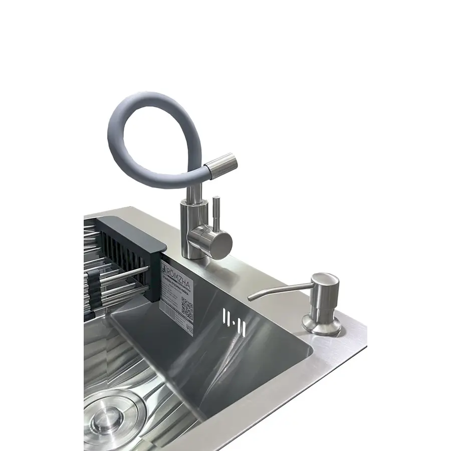 Змішувач кухонний Romzha Flex Сірий